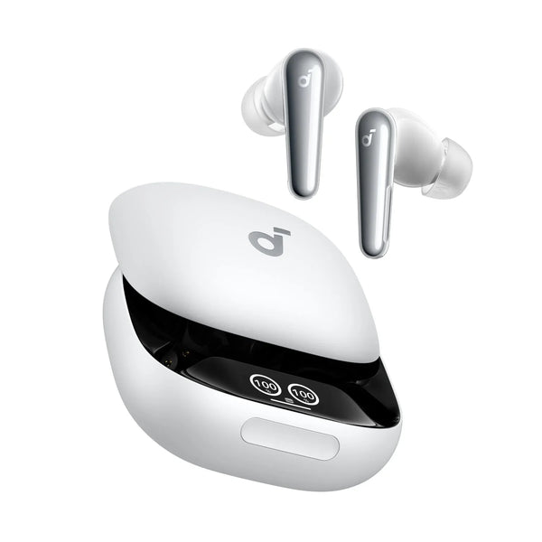 Anker Soundcore Liberty 4 Pro White  - سماعات بلوتوث بتقنية الغاء الضوضاء من انكر ابيض
