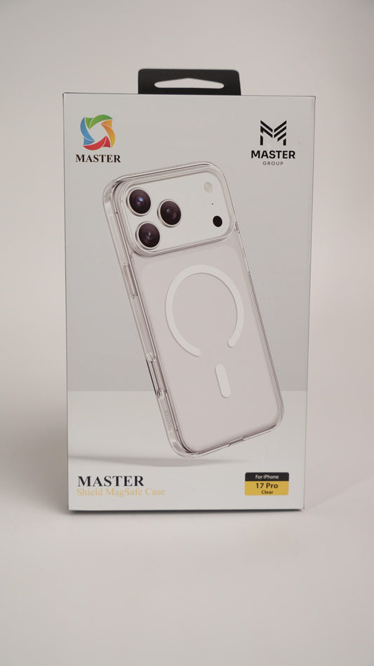 Master Shield Magsafe Case For iPhone 17 Pro Clear - كفر ايفون 17 برو ماك سيف شفاف من ماستر