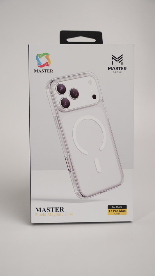 Master Shield Magsafe Case For iPhone 17 Pro Max Clear - كفر ايفون 17 برو ماكس ماك سيف شفاف من ماستر