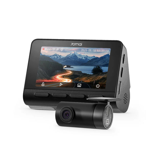 MI 70MAI DASH CAM A800SE SET - كاميرا سيارة امامية وخلفية بدقة 4K مع تقنية HDR وذكاء ADAS من شاومي