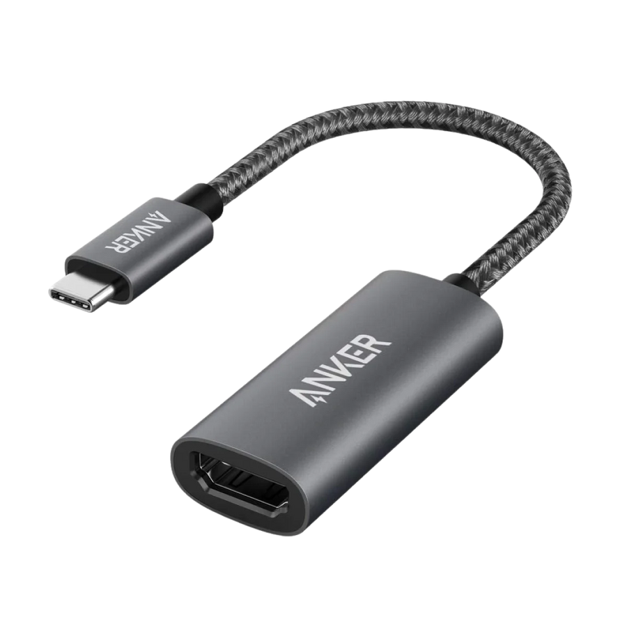 Anker PowerExpand+ USB-C to HDMI 4K Adapter Grey - توصالة تايب سي تو اج دي ام اي من انكر