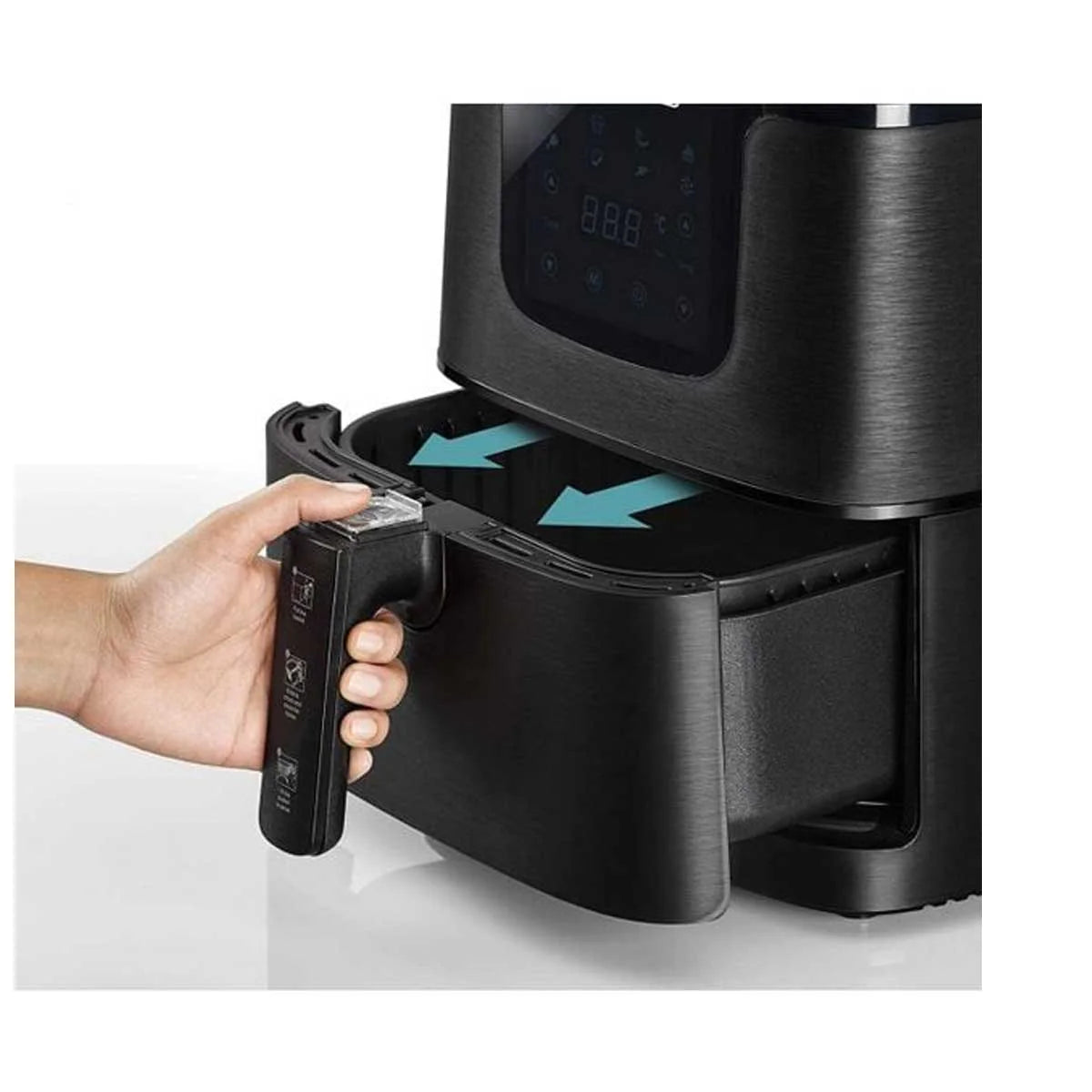 Black&Decker AF700-B5 Air Fryer 4.3L black - قلاية هوائية بسعة 4.3 لتر وبقدرة 1700 واط من بلاك اند ديكر