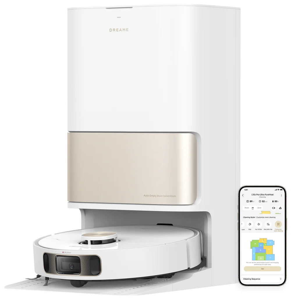 Dreame L10s Pro Ultra Robot Vacuum - روبوت التنظيف كنس ومسح بقوة شفط 7000 باسكال من دريمي