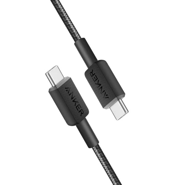 Anker USB-C to USB-C Cable 3ft 240W Braided Black - كيبل تايب سي تايب سي 240 واط من انكر