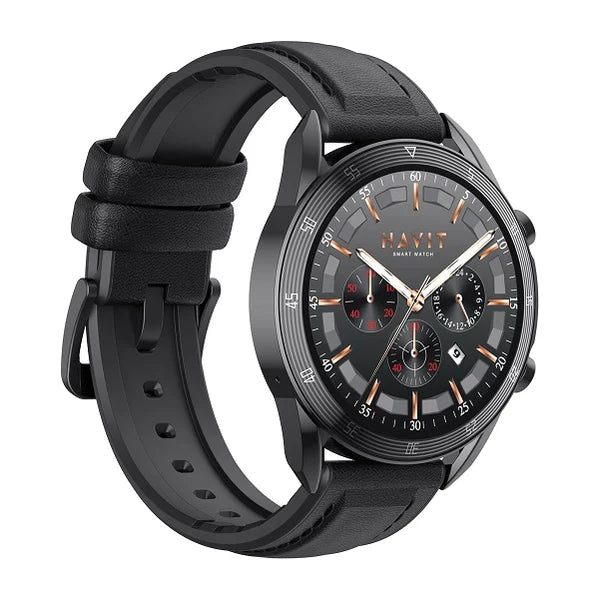 Havit M9030 PRO SmartWatch Amoled Circle Shaped Black - ساعة ذكية من هافيت