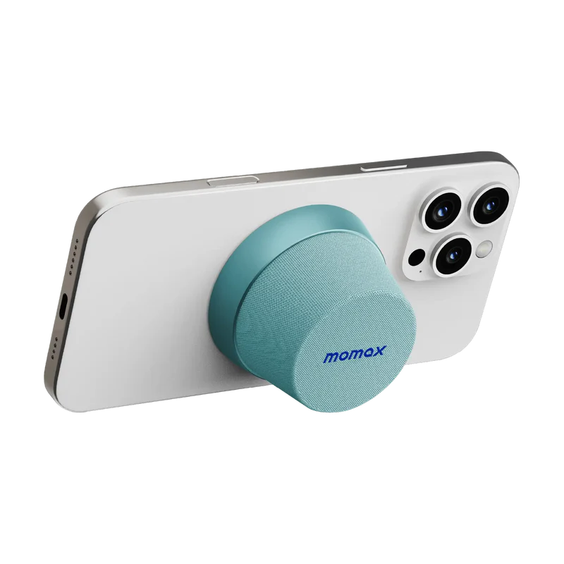 Momax Vibe Go Magnetic Wireless Speaker Blue - سبيكر لاسلكي مغناطيسي محمول 3 واط من موماكس ازرق