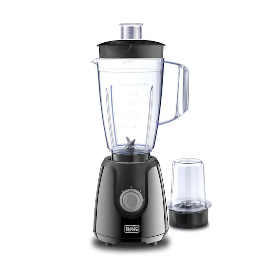 Black&Decker Blender BX430J-B5 400W - خلاط كهربائي بقوة 400 واط مع مطحنة من بلاك اند ديكر