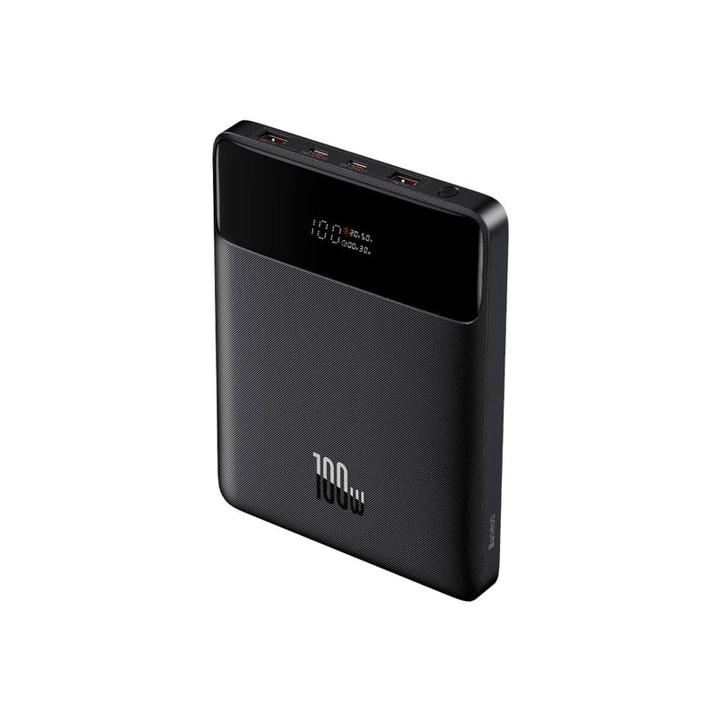 BASEUS CHARGER POWERBANK BLADE 20000MAH 100W (BLACK) - باوربنك 20000 ملي امبير مع شاشة رقمية من باسيوس