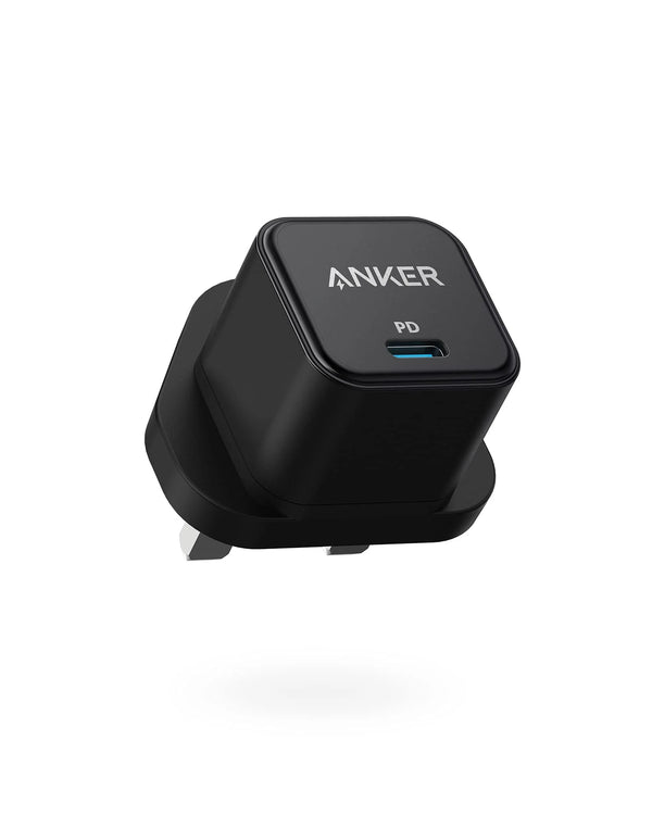 Anker Charger PowerPort III 20W USB C Charger Black  - شاحن تايب سي 20 واط من انكر اسود
