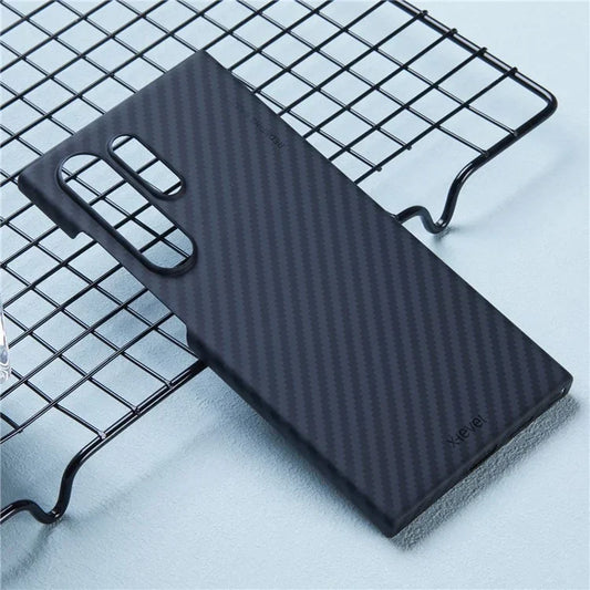 X-LEVEL NANO CARBON FIBER CASE FOR SAM GALAXY S24 ULTRA BLACK - كفر سامسوغ اس 24 الترا اسود
