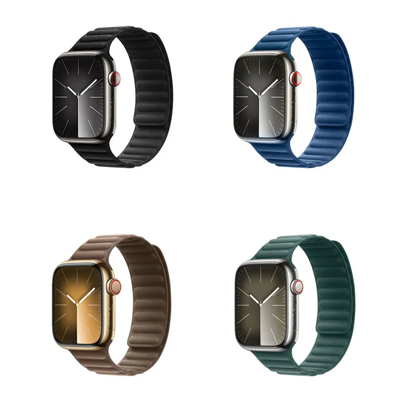 COTECI W112 WATCH FINE WEAVE TWILL DUAL MAGNET STRAP (42-49MM) DARK GREEN - سير ساعات ابل من كوتي اخضر