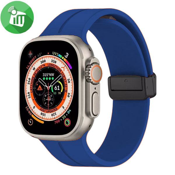 COTECI W108 IWATCH MAGNETIC SILICONE STRAP FOR APPLE WATCH 21048  - سير ساعات ابل رياضي من كوتي ازرق
