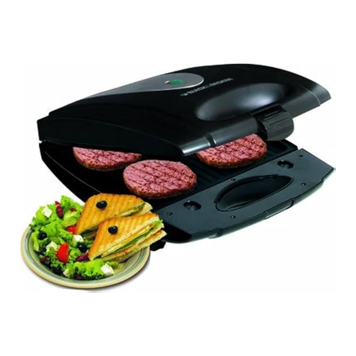 Black&Decker TS4080-B5 Multiple sandwich maker 1400W black - صانعة ساندويتشات وشواية متعددة الاستخدامات بقدرة 1400 واط من بلاك اند ديكر