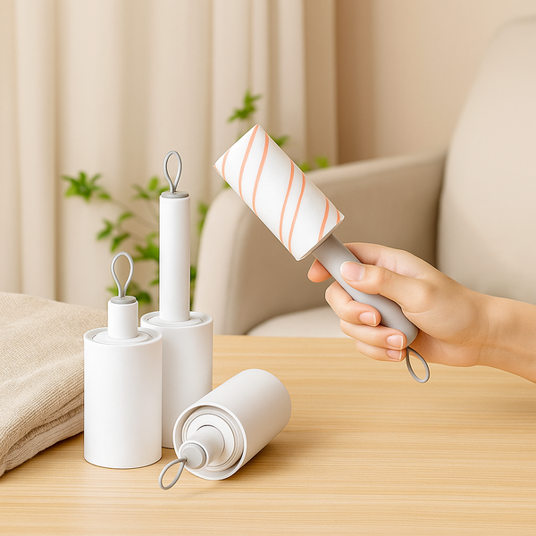 BLUE FISH MINI ROLLER HAIR REMOVER 2 SETS - مزيل وبر الملابس بالاسطوانة الصغيرة (عدد 2 )