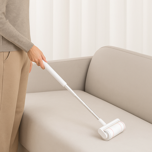 Aluminum Telescopic Rod 1 Roll Sticker - مزيل الوبر والغبار بعصا تلسكوبية من الالمنيوم