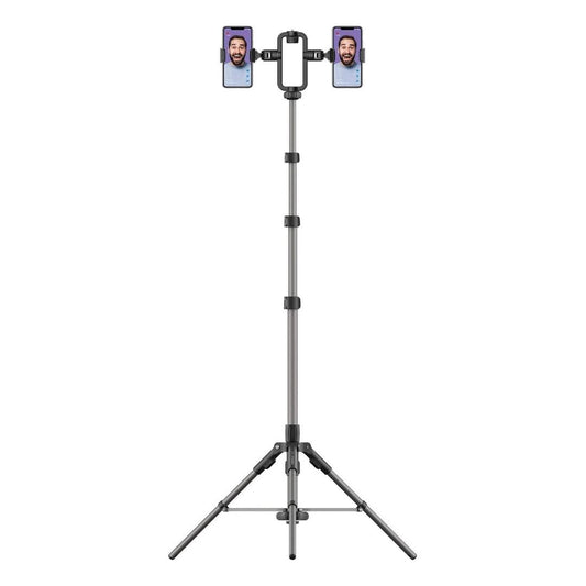 Momax V.LOG Livestream - ستاند هاتف للبث المباشر مع ترايبود قابل للتعديل من موماكس