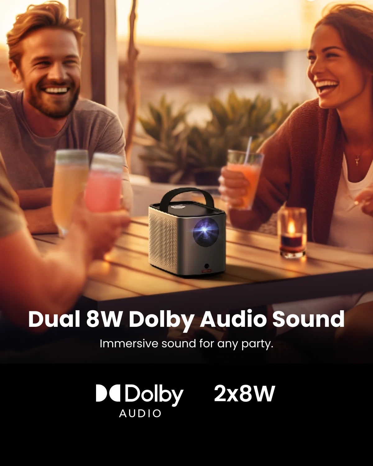 soundcore Nebula Mars 3 Air Portable Google TV Projector - داتا شو نيبولا مارس 3 اير من انكر