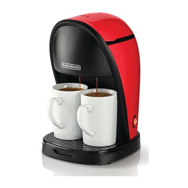 Black&Decker DCM48-B5 2Cup Drip Coffee Maker - ماكنة تحضير القهوة بالتنقيط بسعة 250 مل 450 واط من بلاك اند ديكر