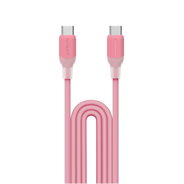 MOMAX 1-LINK FLOW CC X 60W USB C CABLE 1.2M DC23 - كيبل تايب سي تايب سي 60 واط من موماكس