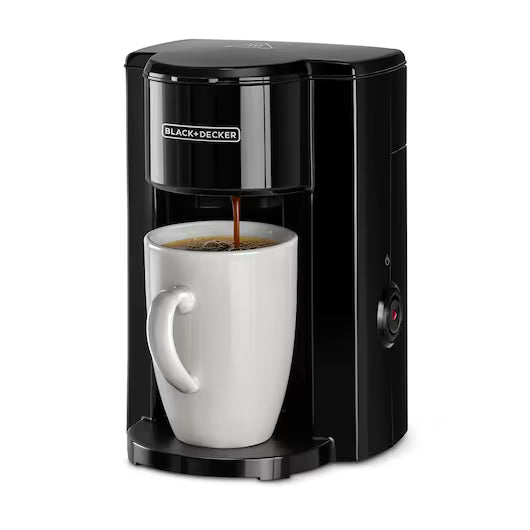 Black&Decker DCM25N-B5 1 cup Coffee maker 350W black - ماكنة تحضير القهوة بسعة كوب واحد بقوة 350واط من بلاك اند ديكر