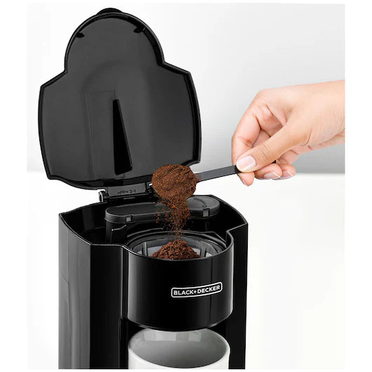 Black&Decker DCM25N-B5 1 cup Coffee maker 350W black - ماكنة تحضير القهوة بسعة كوب واحد بقوة 350واط من بلاك اند ديكر