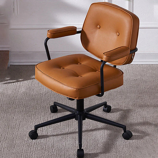 COMPUTER CHAIR COW LEATHER - كرسي كمبيوتر جلد بقري بتصميم مريح