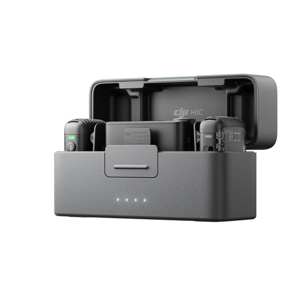 DJI MIC2 DUO - نك مايك 2 لاسلكي مع علبة شحن (2 جهاز إرسال + 1 جهاز استقبال) من دي جي اي