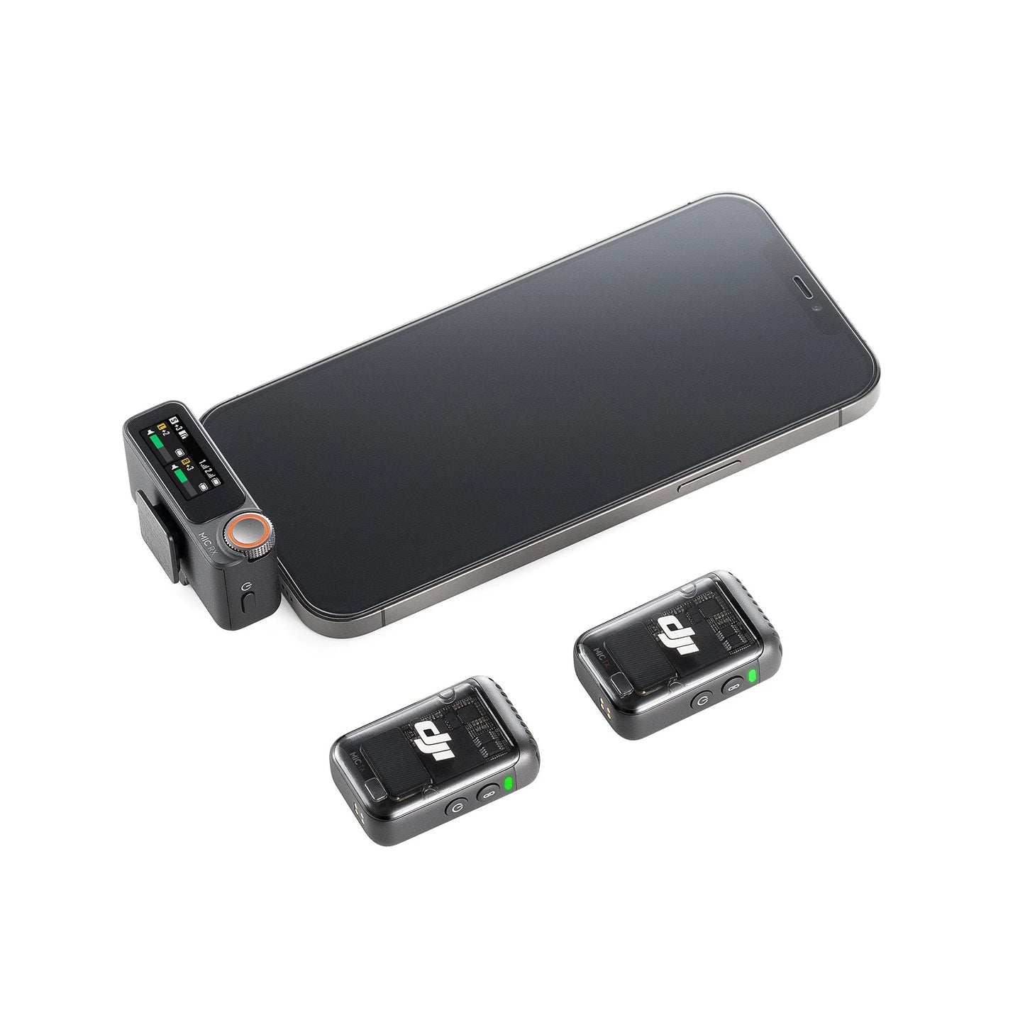 DJI MIC2 DUO - نك مايك 2 لاسلكي مع علبة شحن (2 جهاز إرسال + 1 جهاز استقبال) من دي جي اي