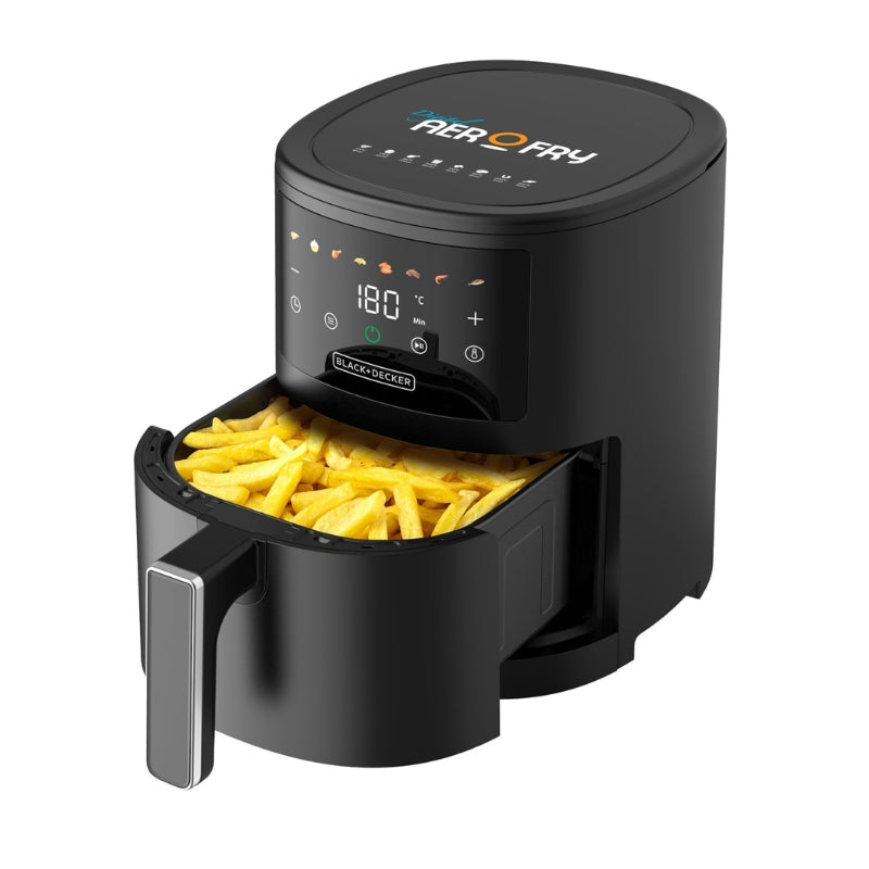 Black&Decker AF3500-B5 Air Fryer 3.5L black - قلايو هوائية 3.5 لتر من بلاك اند ديكر