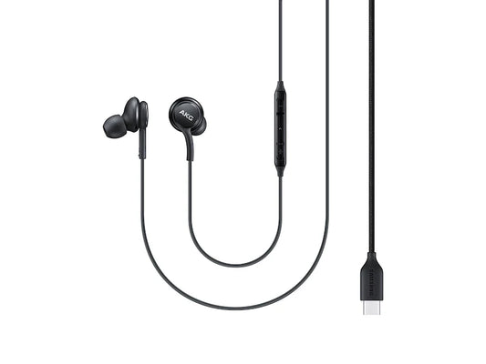 Samsung Type-C Earphones Black - سماعات تايب سي حول الرقبة من سامسونج اسود