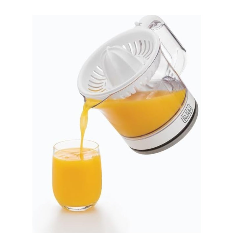 Black&Decker CJ675-B5 citrus juicer 90W white - عصارة حمضيات 600 مل 90 واط من بلاك اند ديكر