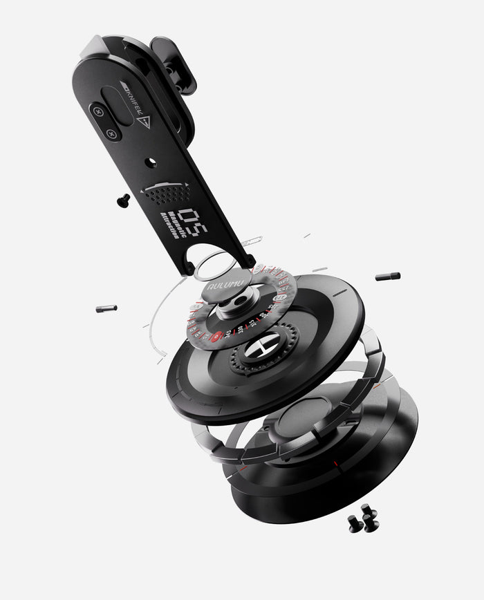 AULUMU G05 AIR 5-IN-1 MAGNETIC PHONE KICKSTAND BLACK - ستاند ماك سيف 5 في 1 من اولومو اسود