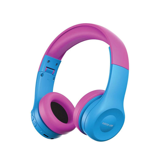 Green Lion Gk-100 Kid Headphone 1 Blue/Pink - سماعات بلوتوث هيدسيت للاطفال من كرين ازرق/وردي
