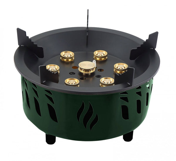 Green Lion Seven Burner Camping Stove with Storage Bag - طباخ صغير للتخييم مع حقيبة تخزين من كرين