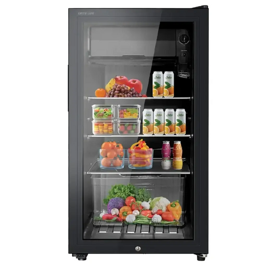 Green Lion GMF-83 Mini Refrigerator 83L Black - ثلاجة صغيرة سعة 83 لتر بقوة 70 واط من كرين اسود