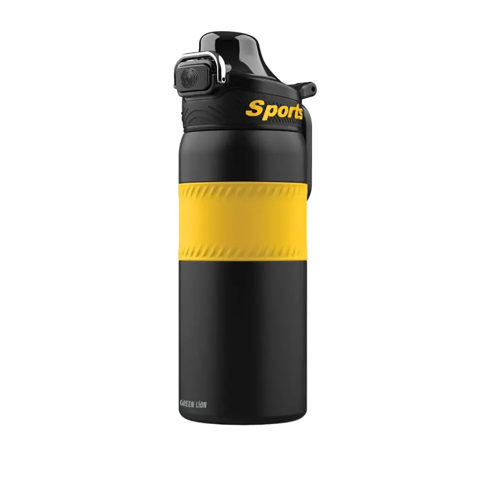 Green Lion Athlete Thermal Bottle Yellow - مطارة حرارية رياضية 550 مل من كرين اصفر