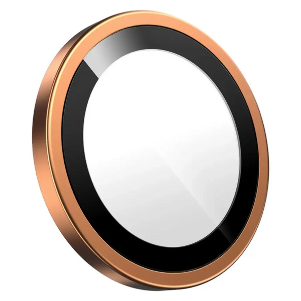 Green Lion Classic Camera Lens For iP 17 Pro/17 Pro Max Orange Titanium - لاصق كاميرا للايفون 17 برو / برو ماكس من كرين برتقالي تيتانيوم