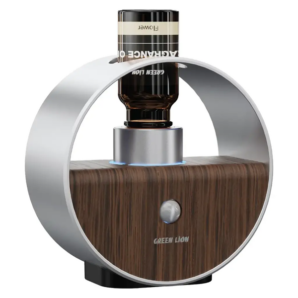 Green Lion Calmora Fragrance Diffuser Silver - جهاز تعطير المنزل والمكتب بخاصية الاستشعار 4 أوضاع رذاذ وبطارية 1000 ملي امبير من كرين فضي