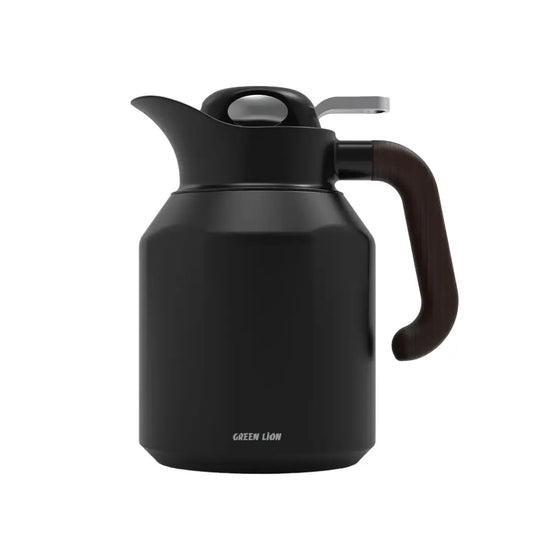 Green Lion Classic Vacuum Jug Black - ترمز كلاسيكي مفرغ من الهواء للحافظ على المشروبات الساخنة والباردة 1300 مل من كرين