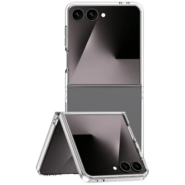 Green Lion Delgado PC case for Z Flip 7 Clear - كفر سامسونج زد فليب 7 شفاف من كرين