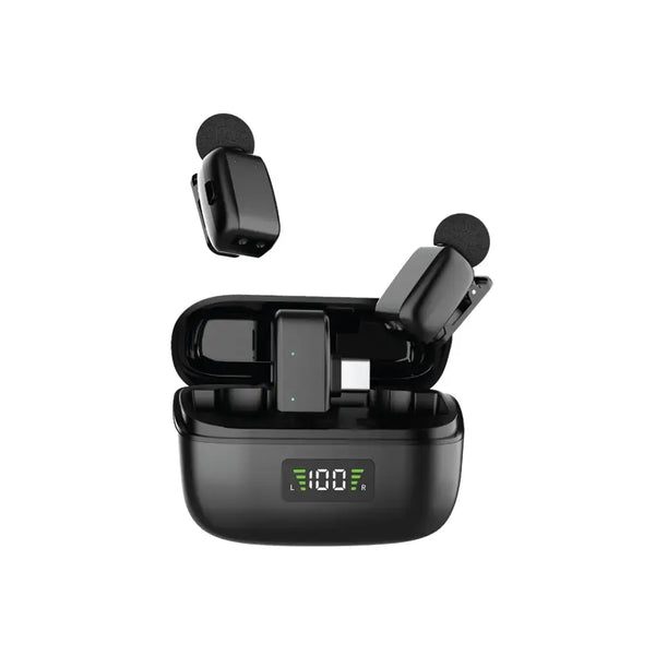 Green Lion Flex Mic Duo Type C to Lightning 2 in Black - نك مايك 2 في 1 من كرين اسود