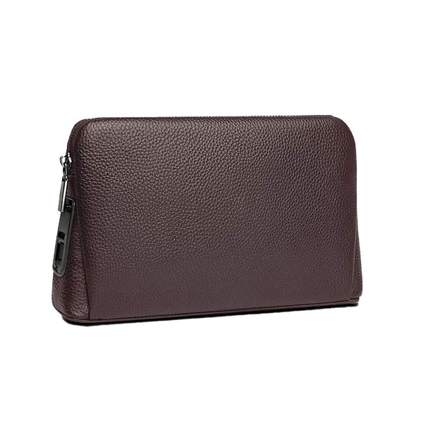 Green Lion London Smart Fingerprint Pouch - حقيبة يد جلد مع قفل بصمة من كرين احمر
