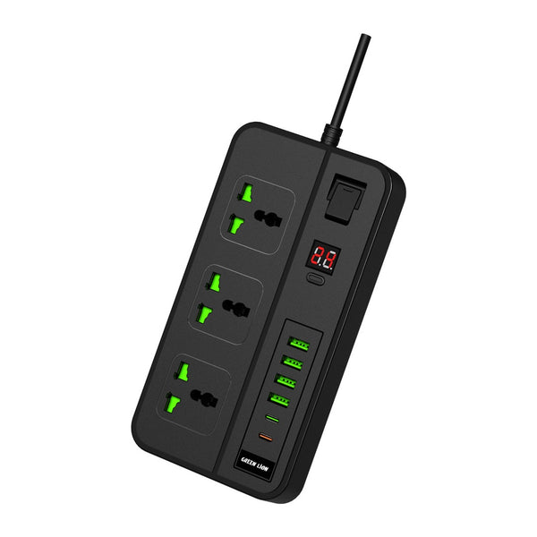 Green Lion GS-150 Power Socket 3000W Black - سيار كهربائي 3000 واط مع منافذ متعددة للشحن من كرين