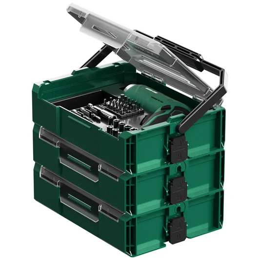 Green Lion GTS-700 Tool Kit Set 213 Pieces- 3.7V 1500mAh Green - عدة ادوات متكاملة 213 قطعة من كرين اخضر