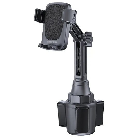 Green Lion GX-72 Car Cup Phone Holder 2.5- 4.0 Black - ستاند سيارة بفتحة الكوب من كرين اسود