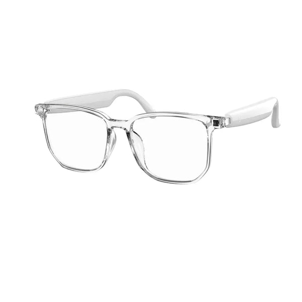 Green Lion Hamburg Smart Glasses White - نظارات ذكية مضادة للضوء الازرق مع مكبر صوت وميكروفون من كرين ابيض