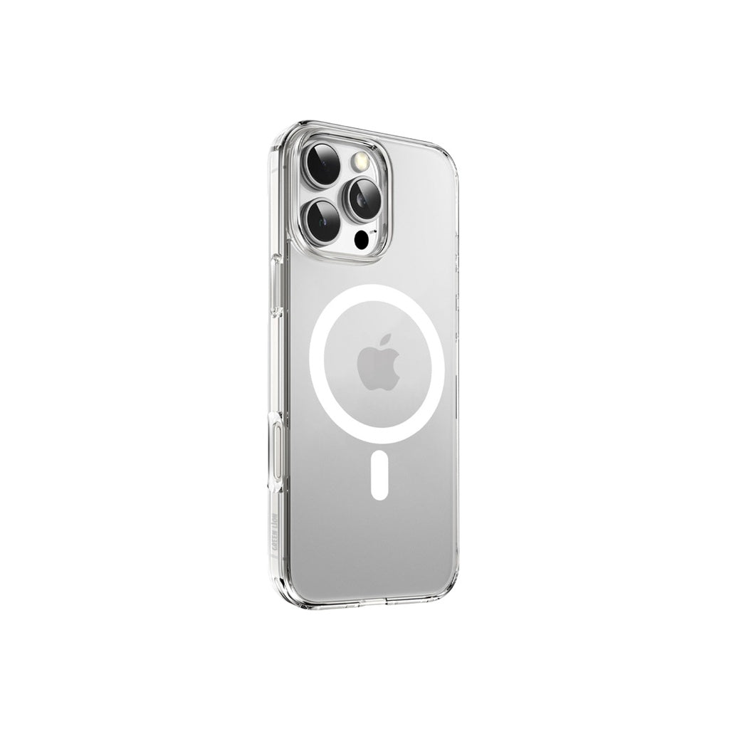 Green Lion Magsafe Crystal Clear Case iPhone 16 Pro Clear  - كفر شفاف  ماك سيف للايفون 16 برو من كرين