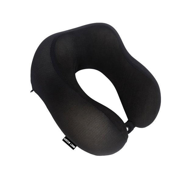 Green Lion Memory Foam Neck Pillow Black - وسادة الرقبة من الاسفنج الذكي من كرين