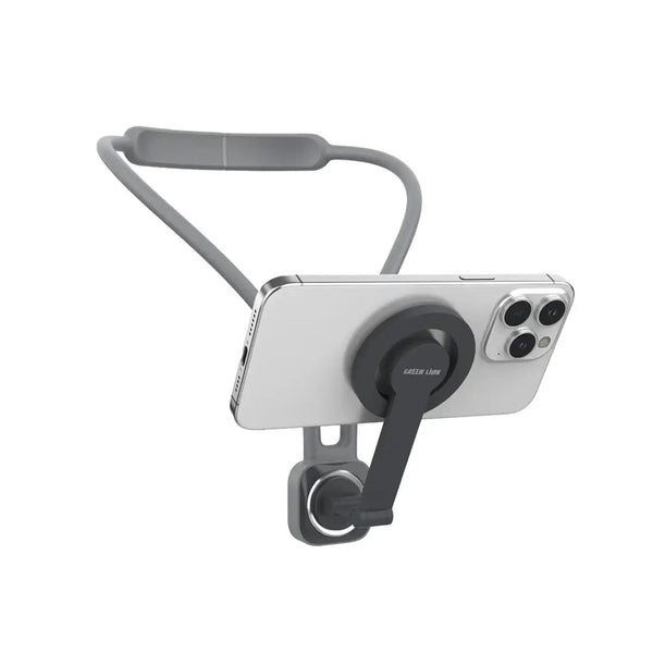 Green Lion Magsafe Neck Phone Holder Grey - ستاند هاتف ماك سيف للرقبة من كرين