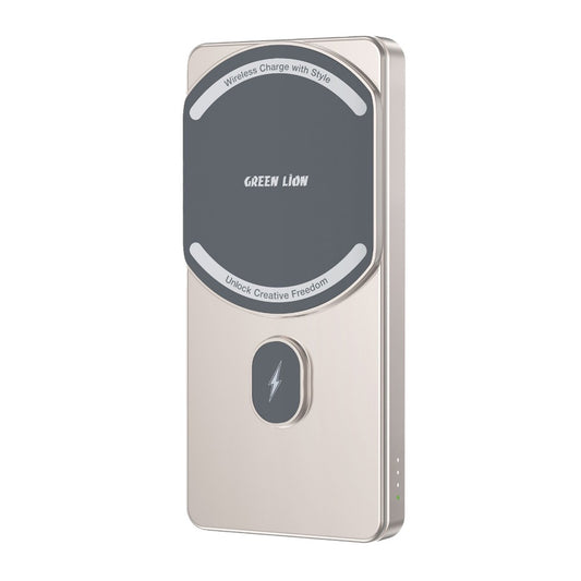 Green Lion MILTON 5000mAh Powerbank Titanium - باوربنك 5000 ملي امبير ماك سيف من كرين
